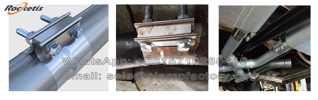 butt joint exhaust clamp application