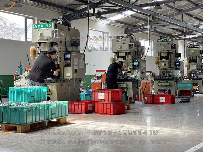 Abrazaderas sin fin f&aacute;brica 1