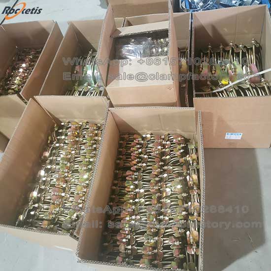 Abrazadera de alambre para manguera de estilo doble y &uacute;nico en acero inoxidable para tubos corrugados 1