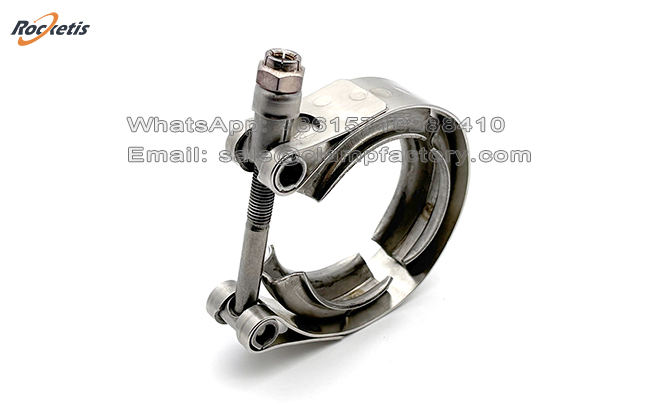 Abrazadera inoxidable para manguera con perfil en V-band heavy duty para sistemas de escape y turbocompresores 4