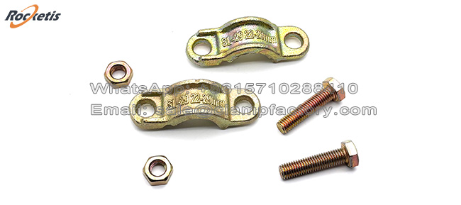 Abrazaderas para manguera de alta presión en hierro fundido maleable con diseño de doble perno e interlocking 3