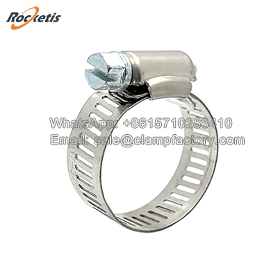 China Clamp Perforatede Band Worm Drive Hose Clamp - SAE J1508 Standard Stainless Steel 304/316