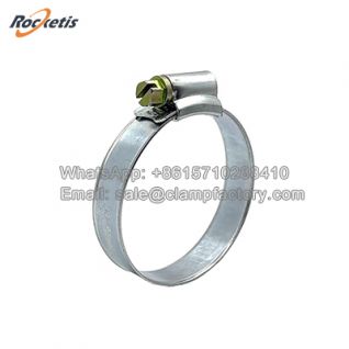 Zinc Plated Solid Band Hose Clamps 