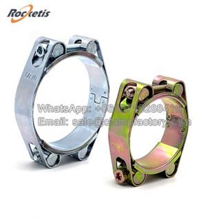 Zinc Plated Double Bolt Hose Clamp