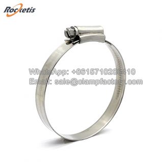 China Hose Clamp - High Torque Stainless Steel Non-Perforated Band Hose Clamp
